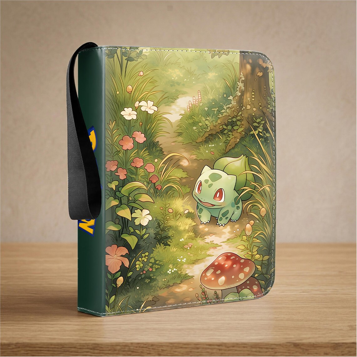 Bulbasaur on a sunlit garden path — design concept